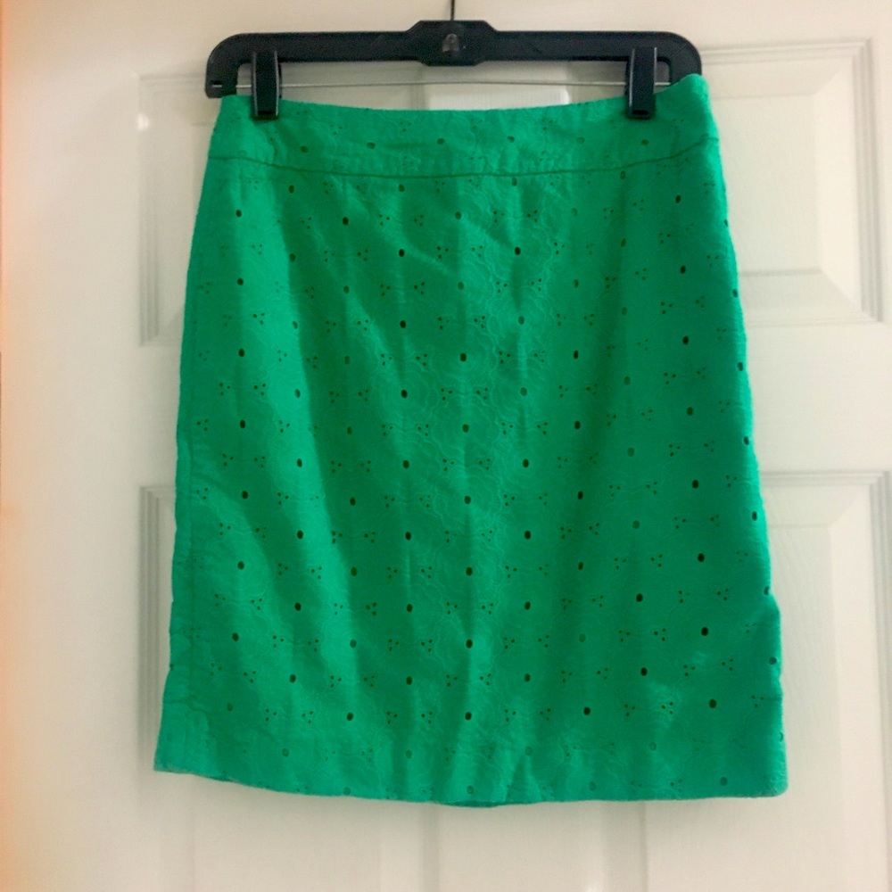 Talbots 2P kelly green skirt
